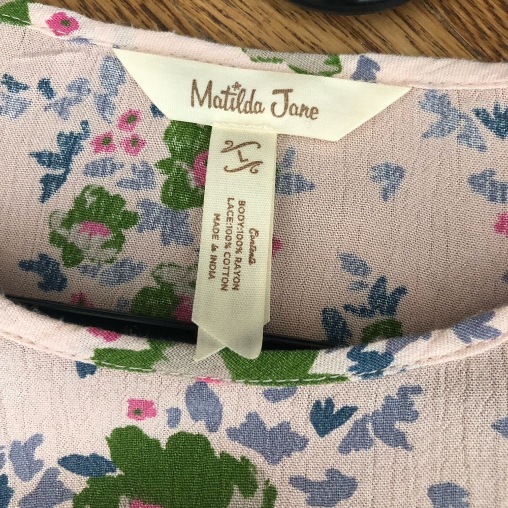 Matilda Jane Bell Sleeve Tunic Top Womens large floral - Picture 4 of 9